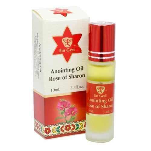 Anointing Oil Rose of Sharon Roll-on 10ml by Ein Gedi Holy Land Blessed on Jerusalem - bluewhiteshop
