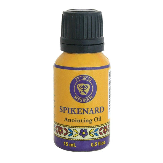 Anointing Oil Spikenard Cobalt Blue Glass Bottle Jerusalem 15ml - bluewhiteshop