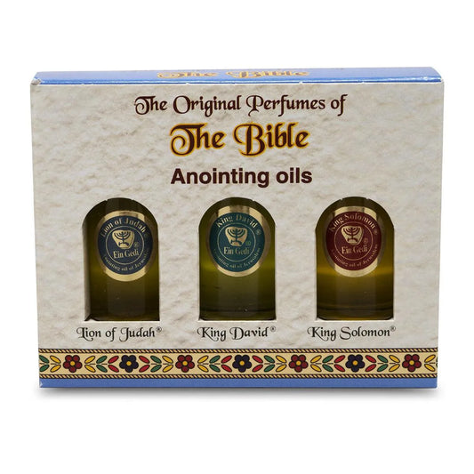 Anointing Oils Set: Lion of Judah, King David, King Solomon - bluewhiteshop