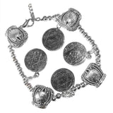 Bracelet with 4 King Solomon Seals Silver 925 - bluewhiteshop