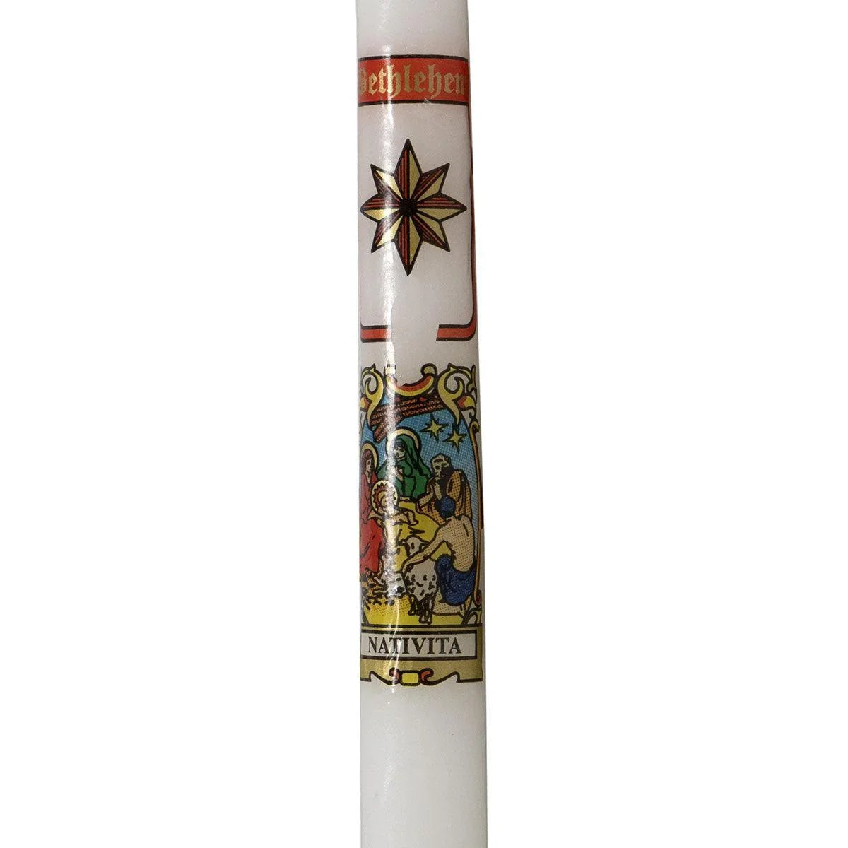 Candle From Holy Land, Jerusalem, Bethlehem, Nazareth - bluewhiteshop