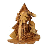 Christmas Nativity Scene Natural Olive Wood Handmade from Bethlehem 3.7''/9.5 cm - bluewhiteshop