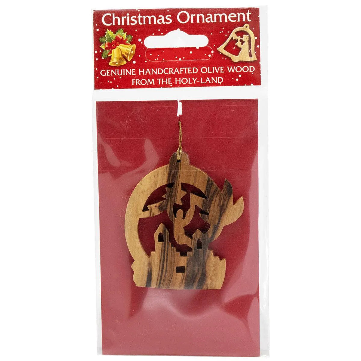 Christmas tree decoration Olive Wood - bluewhiteshop