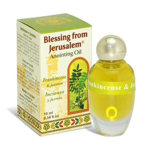 Frankincense and Jasmine Anointing Oil Blessing from Jerusalem 10ml by Ein Gedi - bluewhiteshop