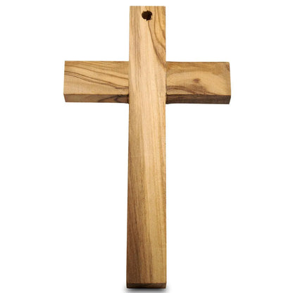 Genuine Olive Wood Holding and Wall Cross from Holy Land - bluewhiteshop