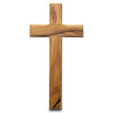 Genuine Olive Wood Holding and Wall Cross from Jerusalem 4.7 inch - bluewhiteshop