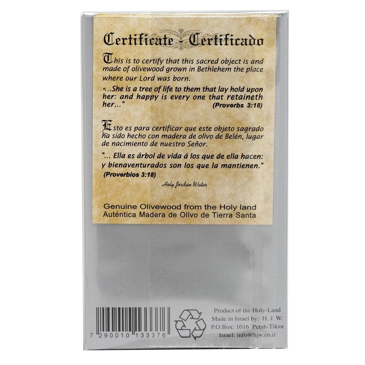 Genuine Olive Wood Holding and Wall Crucifix from Holy Land - bluewhiteshop