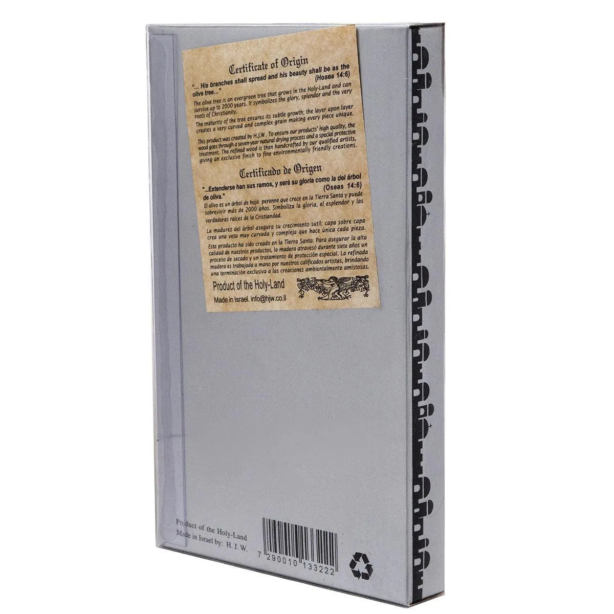 Genuine Olive Wood Holding and Wall Crucifix from Holy Land 6.1 inch - bluewhiteshop