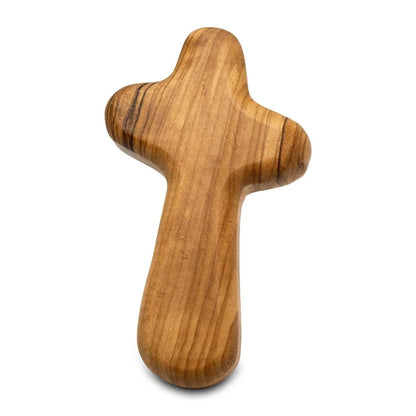 Genuine Olive Wood Holding Cross from Bethlehem - bluewhiteshop