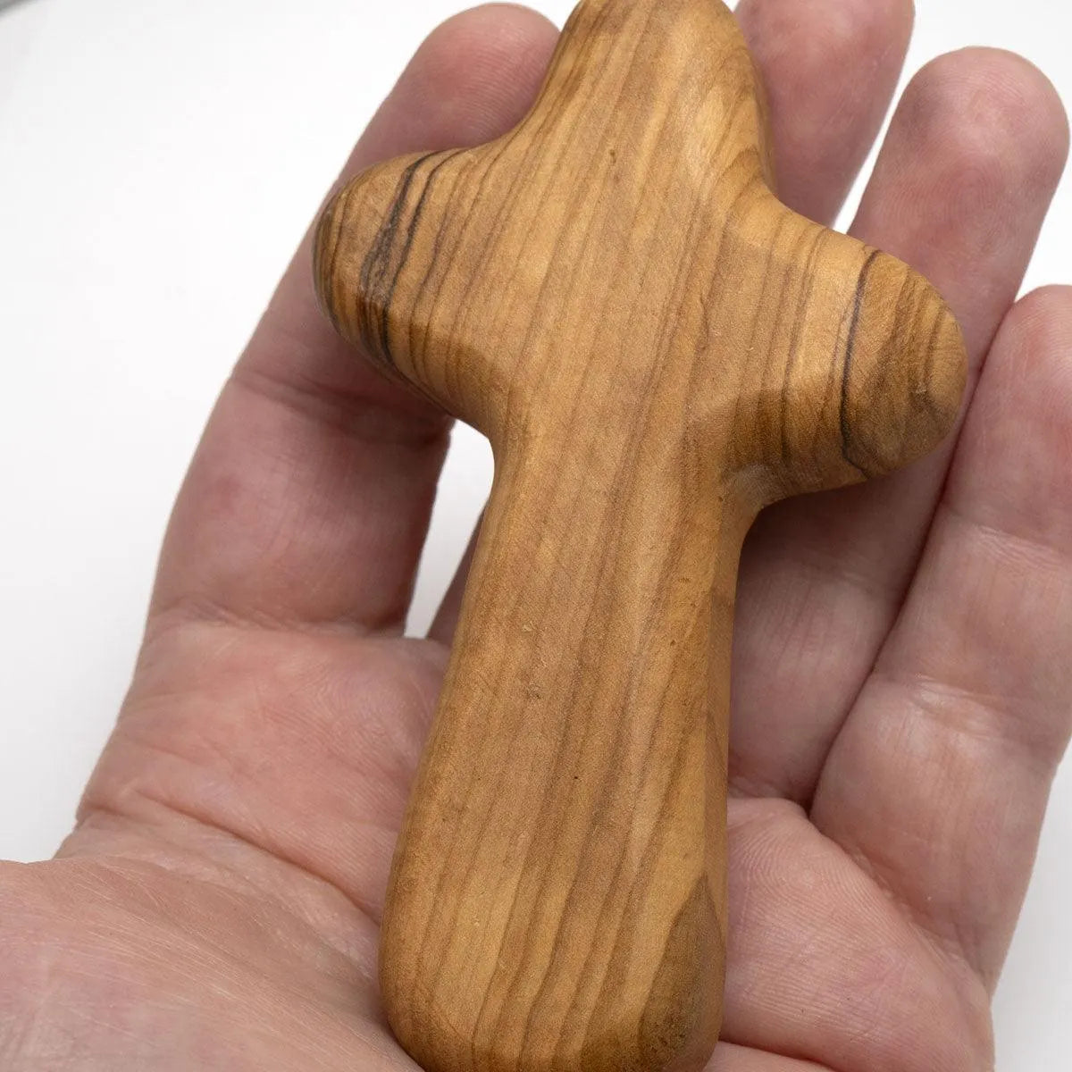 Genuine Olive Wood Holding Cross from Bethlehem - bluewhiteshop
