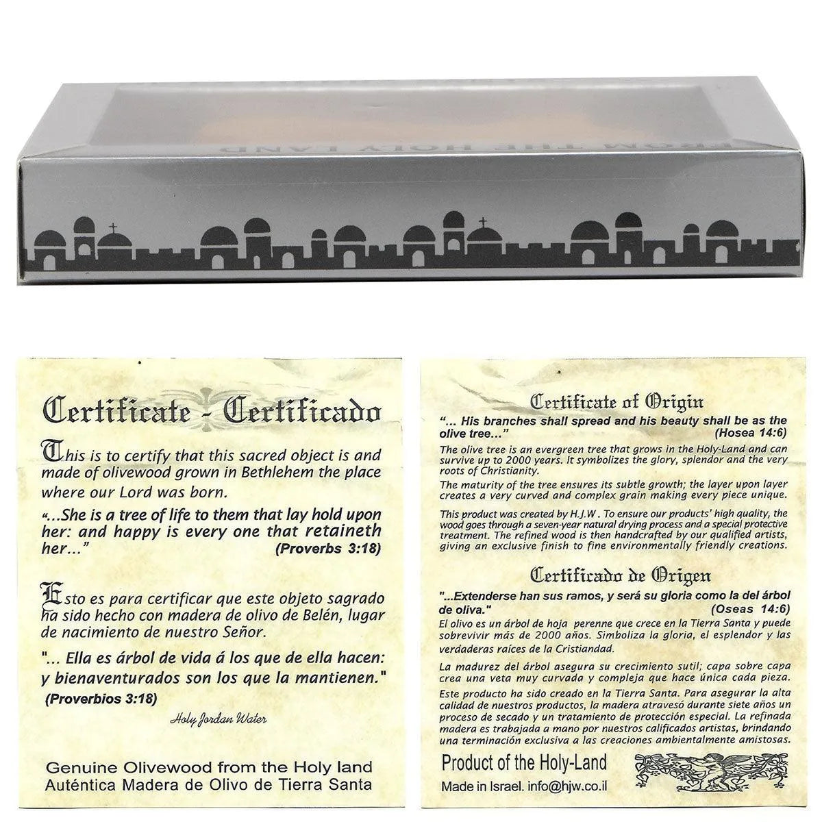 Genuine Olive Wood Holding Cross from Bethlehem - bluewhiteshop