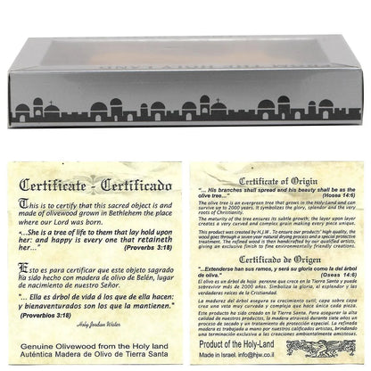 Genuine Olive Wood Holding Cross from Bethlehem - bluewhiteshop