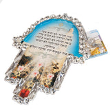 Hamsa Hand Home Blessing with Crystals Wall Pendant Decor - bluewhiteshop