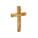 Handmade cross made of olive wood from Holy Land - bluewhiteshop