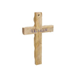 Handmade cross made of olive wood from Holy Land - bluewhiteshop