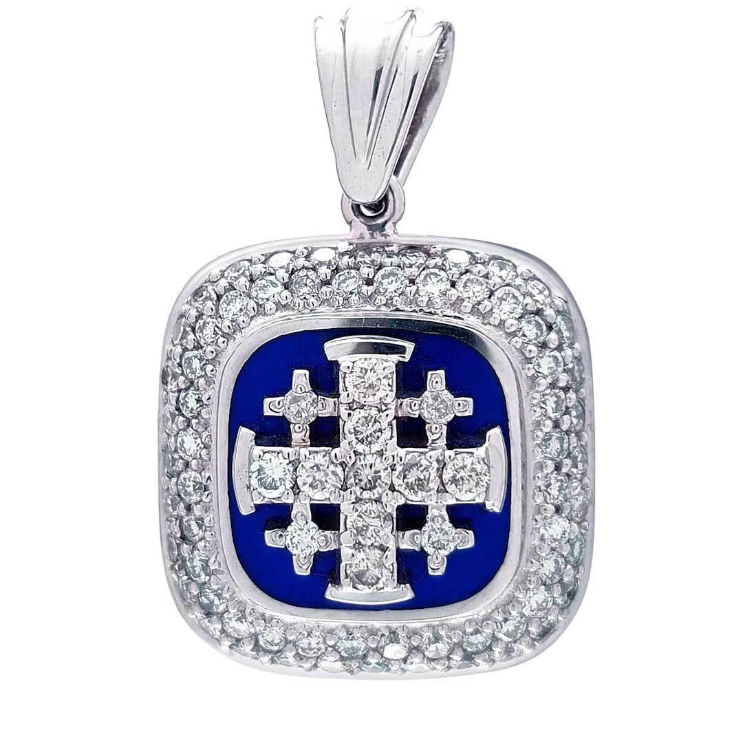 Jerusalem Cross Diamond Pendant