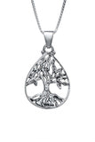 Jerusalem Nano Bible Torah Pendant Tree of Life Drop Necklace Silver 925 Gift - bluewhiteshop