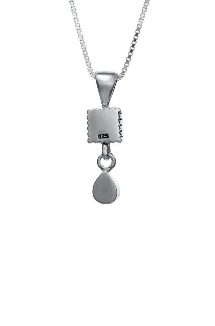 Jerusalem Nano Bible Torah Pendant with Drop of Roman Glass Necklace Silver 925 - bluewhiteshop