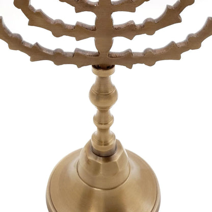 Jewish Candle Holder 7 Branched 7.8 inch from Jerusalem Bronze Menorah - bluewhiteshop