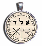 Kabbalah Amulet Against the Evil Eye on Parchment Charm Talisman Silver - bluewhiteshop