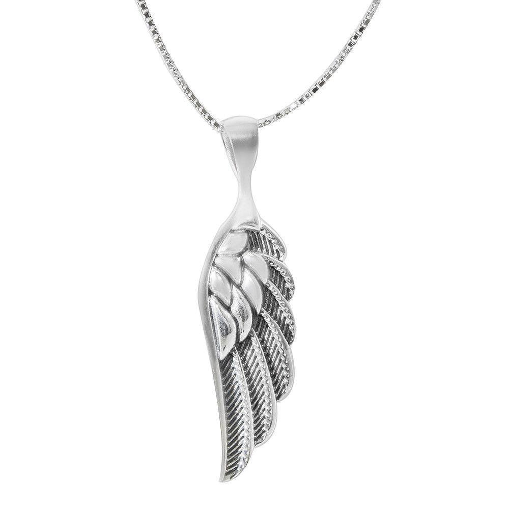 Kabbalah Amulet Angel Wing Pendant Silver 925 Four Angels Protection - bluewhiteshop