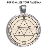 Kabbalah Amulet for Success and Protection on Parchment - bluewhiteshop