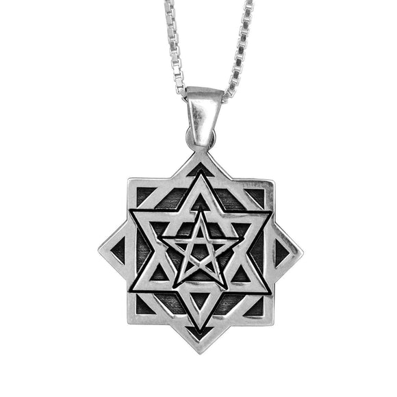 Kabbalah Amulets Pendant Eve’s Rectification Tikun Hava Sterling Silver Tikkun Chava - bluewhiteshop