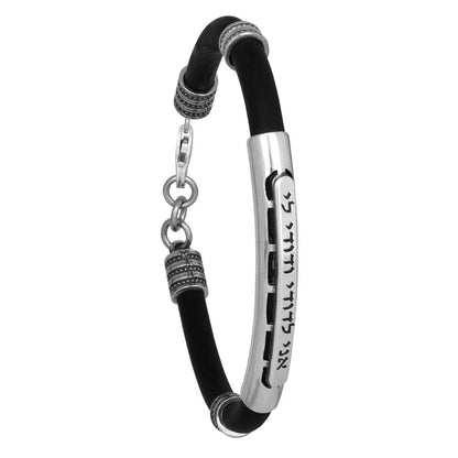 Kabbalah Men's Bracelet ANI LE DODI Wedding Kabbalah Blessing Silver 925 - bluewhiteshop