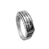 Kabbalah Ring Prayer for Protection of the Lord and Names of God Sterling Silver - bluewhiteshop