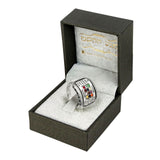 Kabbalah Ring with 12 magic stones Sterling Silver 925 - bluewhiteshop