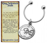 Keychain with King Solomon Recuperation Seal - bluewhiteshop