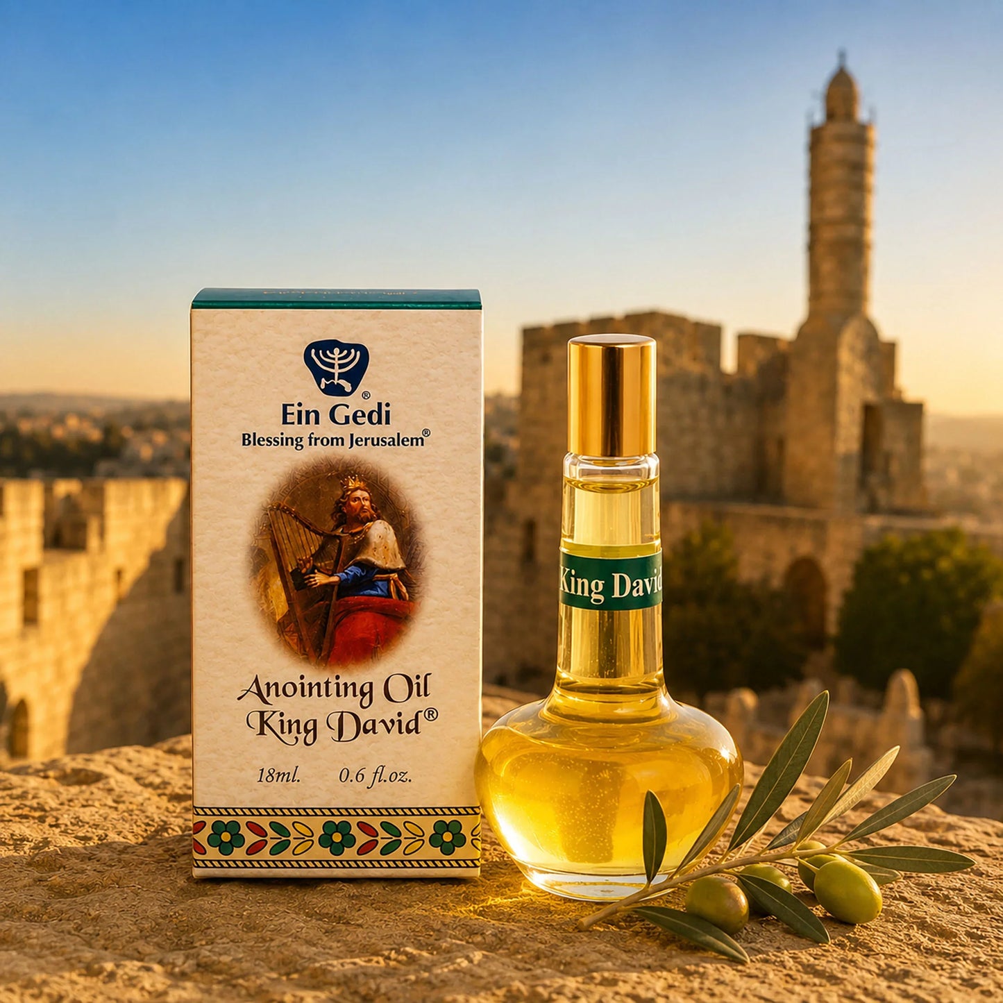 Ein Gedi King David Christian anointing oil from the Holy Land
