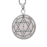 King Solomon Seal | Health amulet | Silver necklace | Kabbalah Pendant - bluewhiteshop