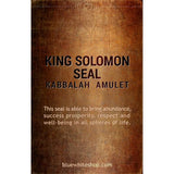 King Solomon Seal | Profusion Talisman | Kabbalah Amulet - bluewhiteshop