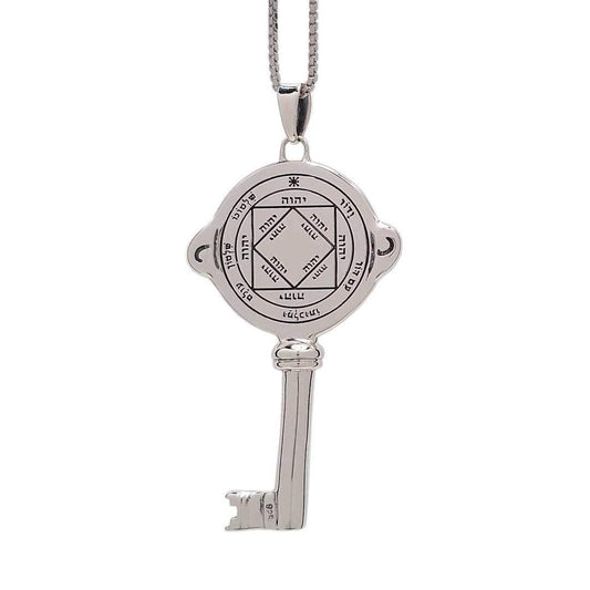 King Solomon Seal - Victorious | Pendant Key | Kabbalah Amulet - bluewhiteshop
