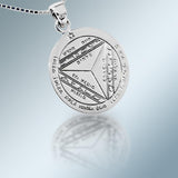 King Solomon The Seventh Seal of Saturn Pendant to Fascinate others through the Speech - bluewhiteshop