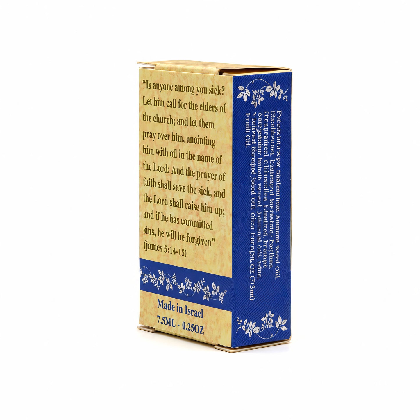 Side view of Lily of the Valley anointing oil gift box