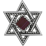 Magen David with Jerusalem Nano Bible Torah Pendant Necklace Silver 925 Gift - bluewhiteshop