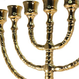 Menorah Classic Jewish Candle Holder 7 Branched 12 inch - bluewhiteshop