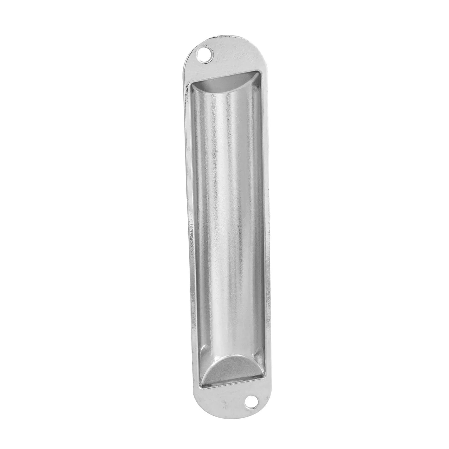 Metal Door Mezuzah Case with Messianic Symbol Silver Blue 4.1 inch - bluewhiteshop