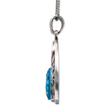Nano Bible Necklace Pendant Silver 925 with Roman Glass Drop Designed - bluewhiteshop
