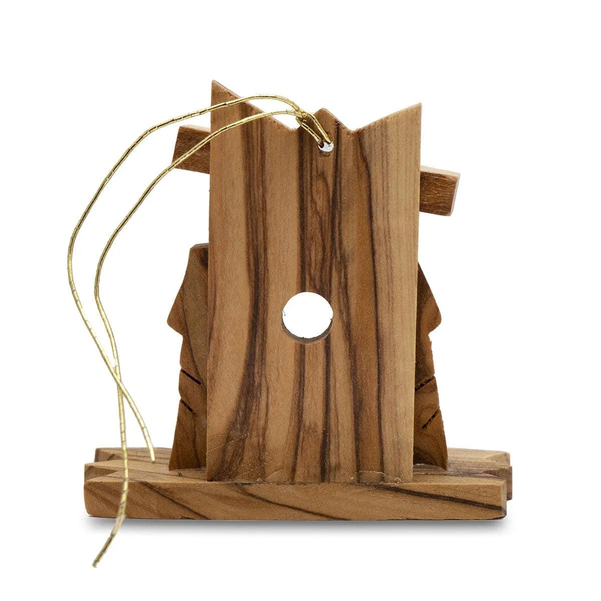 Nativity scene, Handcrafted Olive Wood Christmas Ornaments - bluewhiteshop