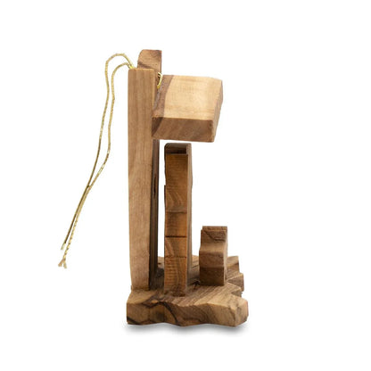 Nativity scene, Handcrafted Olive Wood Christmas Ornaments - bluewhiteshop