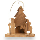 Nativity scenes, Handcrafted Olive Wood Christmas Ornaments (3 piece) - bluewhiteshop