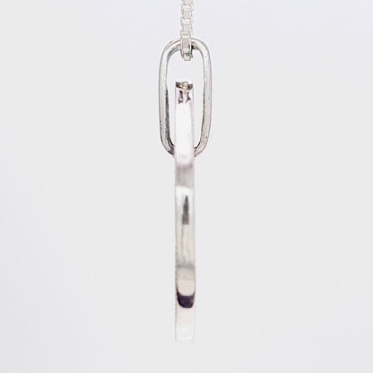 Sterling Silver Shema Israel & Birkat Kohanim Circle Necklace