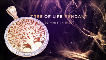 Tree of Life necklace Gold 14K & Diamonds 