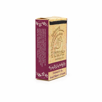 Side view of Spikenard anointing oil gift box