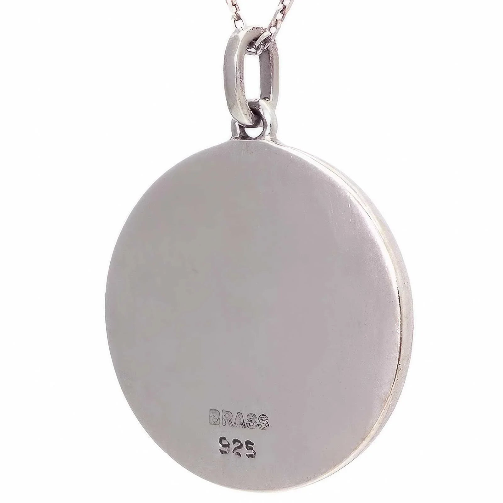 Sterling Silver and Brass Star of David Necklace - bluewhiteshop