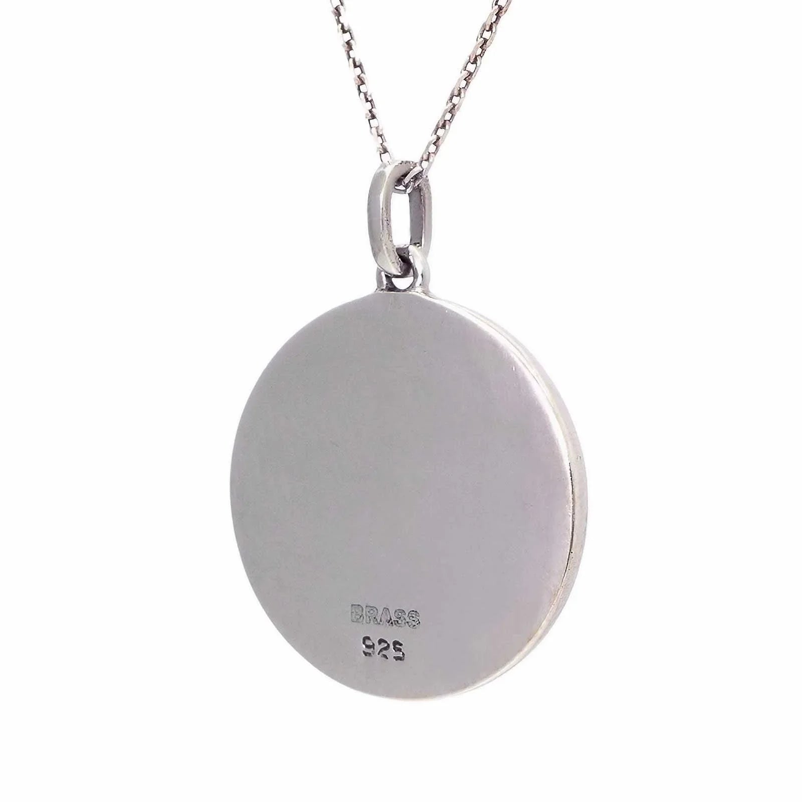 Sterling Silver Oxidized and Brass Star of David Necklace - bluewhiteshop