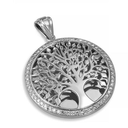Tree of Life necklace Gold 14K & 60 Diamonds Jewelry by Anbinder - bluewhiteshop